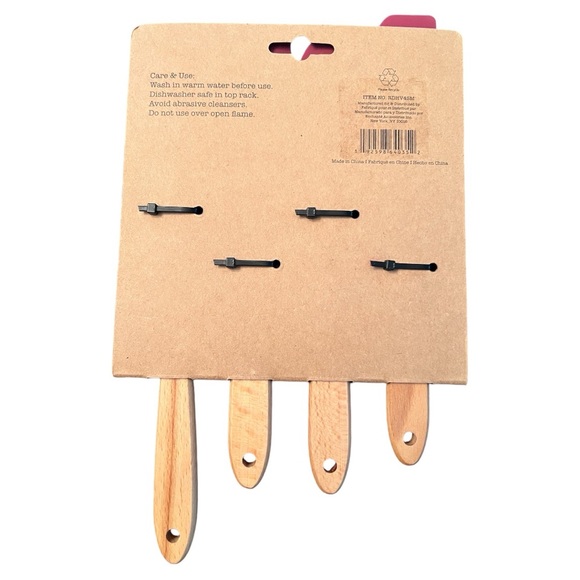 Rae Dunn Holiday Christmas 4 Piece Mini Spatula Set New With Tags - Picture 3 of 4